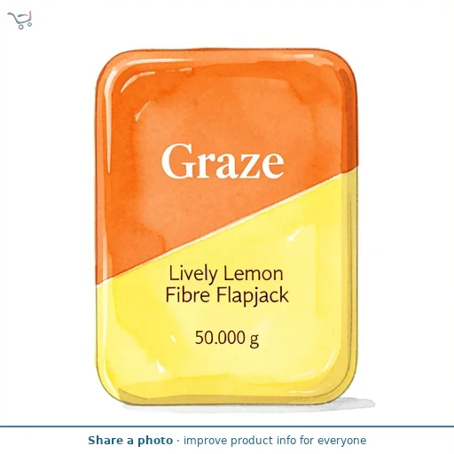 Graze Lively Lemon Fibre Flapjack