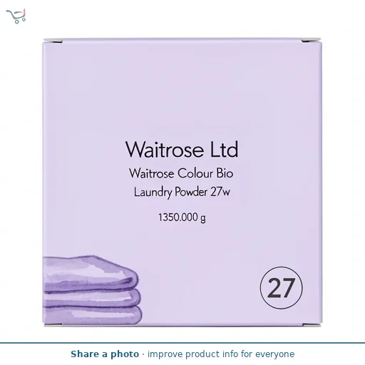 Waitrose Colour Bio Laundry Powder 27w