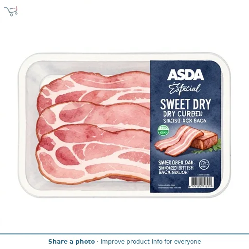 ASDA Extra Special Sweet Dry Cured Oak Smoked British Back Bacon
