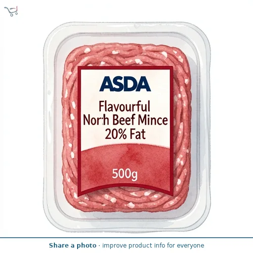 ASDA 20% Fat Beef Mince 500g