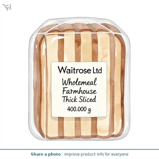 Waitrose Wholemeal Farmhouse Thick Sliced