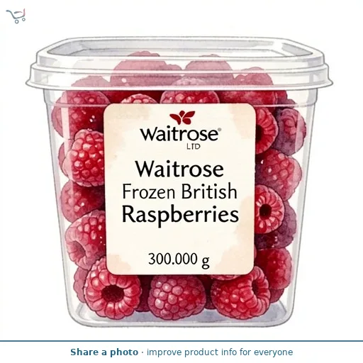 Waitrose Frozen British Raspberries