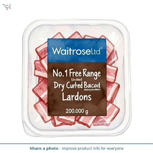 No.1 Free Range Dry Cured Unsmoked Bacon Lardons