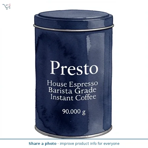 Presto House Espresso Barista Grade Instant Coffee