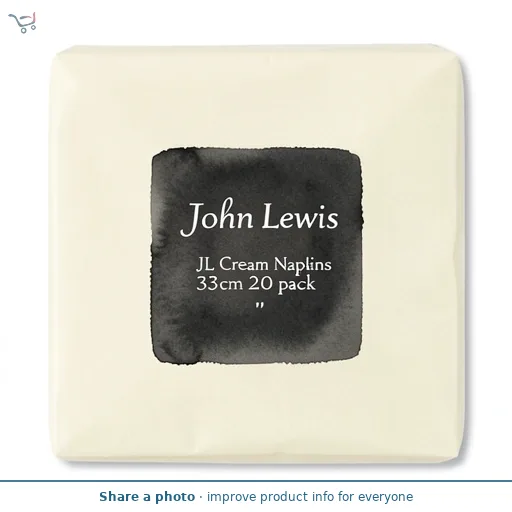 JL Cream Napkins 33cm 20 pack