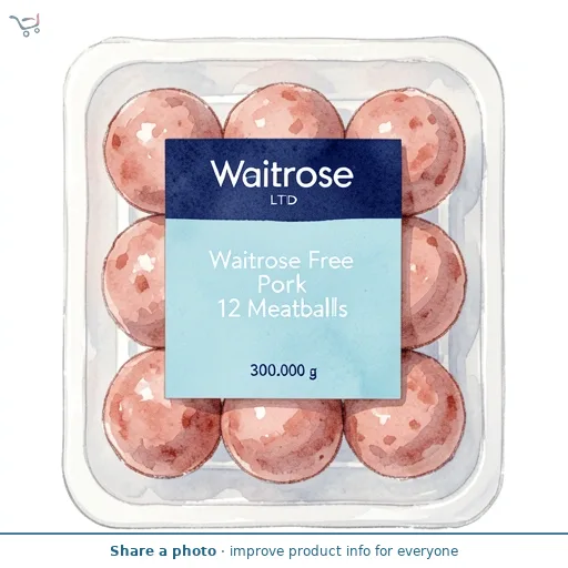 Waitrose Free Range Pork 12 Meatballs