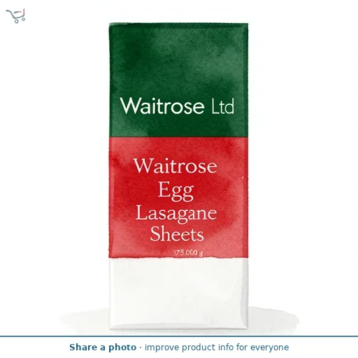 Waitrose Egg Lasagne Sheets