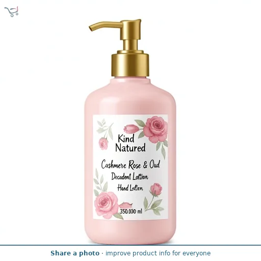 Kind Natured Cashmere Rose & Oud Decadent Hand Lotion