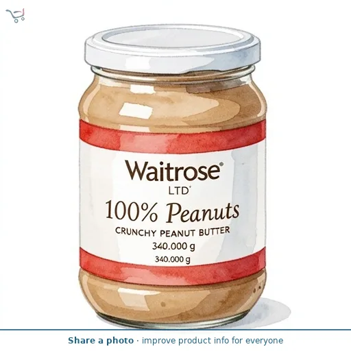 Waitrose 100% Peanuts Crunchy Peanut Butter