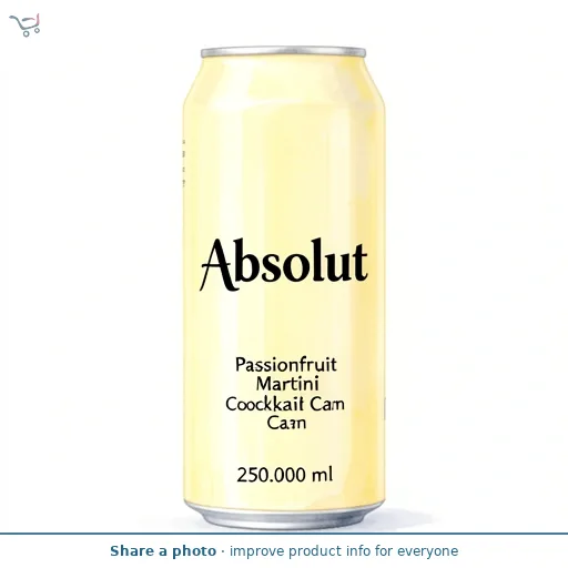 Absolut Passionfruit Martini Cocktail Can