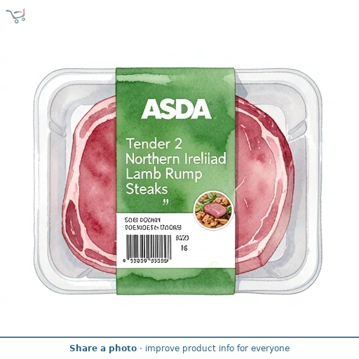 ASDA Tender 2 Northern Ireland Lamb Rump Steaks
