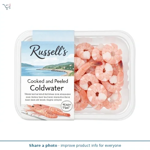 Russell's Cooked and Peeled Coldwater Prawns