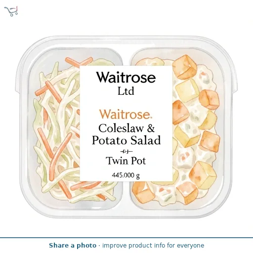 Waitrose Coleslaw & Potato Salad Twin Pot