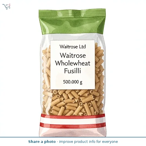 Waitrose Wholewheat Fusilli