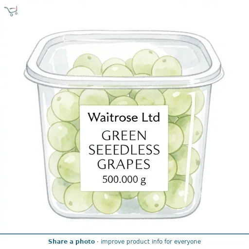 Waitrose Green Seedless Grapes