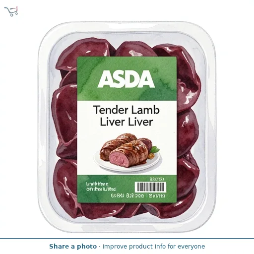 ASDA Tender Lamb Liver (Typically 0.45kg)