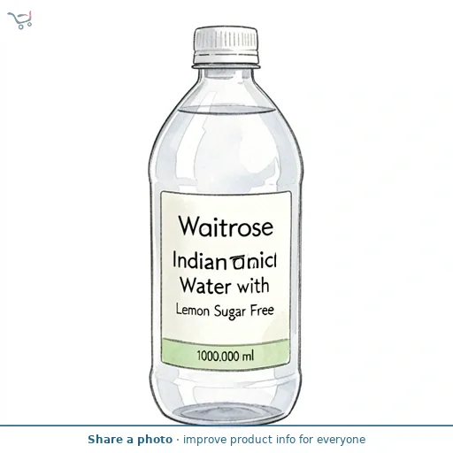 Waitrose Indian Tonic Water with Lemon Sugar Free