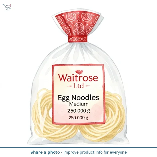 Waitrose Egg Noodles Medium