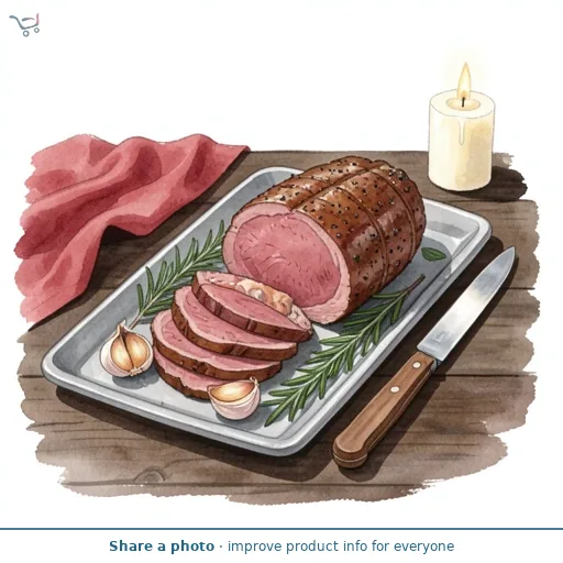 ASDA (18) Beef Rump Joint with a Peppercorn & Bone Marrow Basting Fat