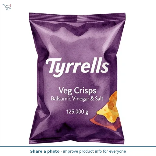 Tyrrells Veg Crisps Balsamic Vinegar & Salt