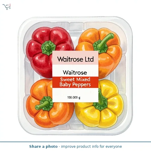 Waitrose Sweet Mixed Baby Peppers