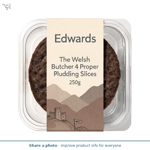Edwards The Welsh Butcher 4 Proper Black Pudding Slices 250g