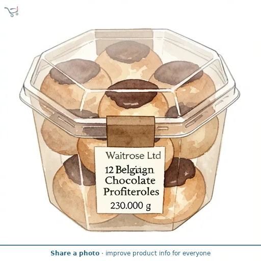 Waitrose 12 Belgian Chocolate Profiteroles