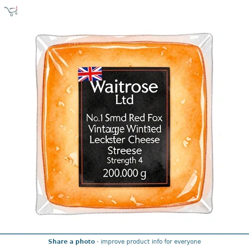 No. 1 Smoked Red Fox Vintage Red Leicester Cheese Strength 4