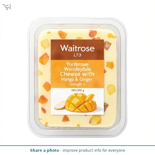 Waitrose Yorkshire Wensleydale Cheese with Mango & Ginger Strength 2