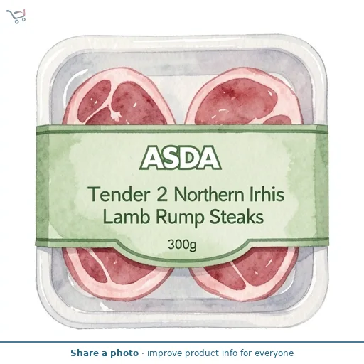 ASDA Tender 2 Northern Irish Lamb Rump Steaks 300g