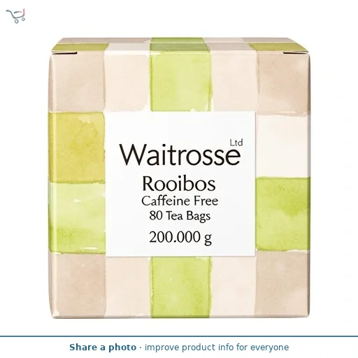 Waitrose Rooibos Caffeine Free 80 Tea Bags