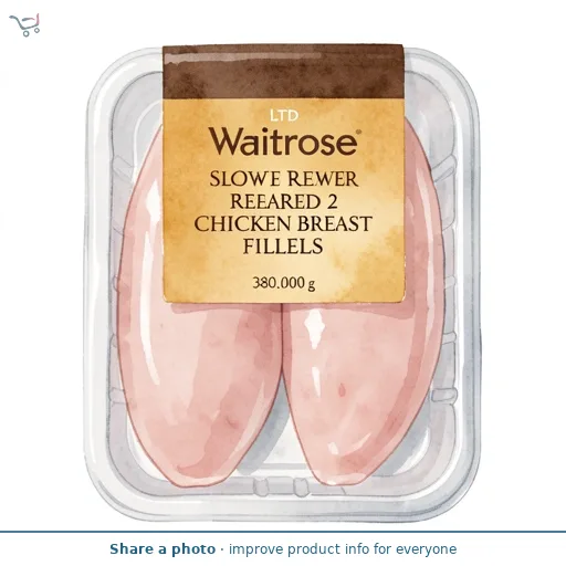 Waitrose Slower Reared 2 Chicken Breast Fillets
