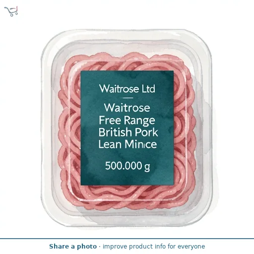 Waitrose Free Range British Pork Lean Mince 5% Fat