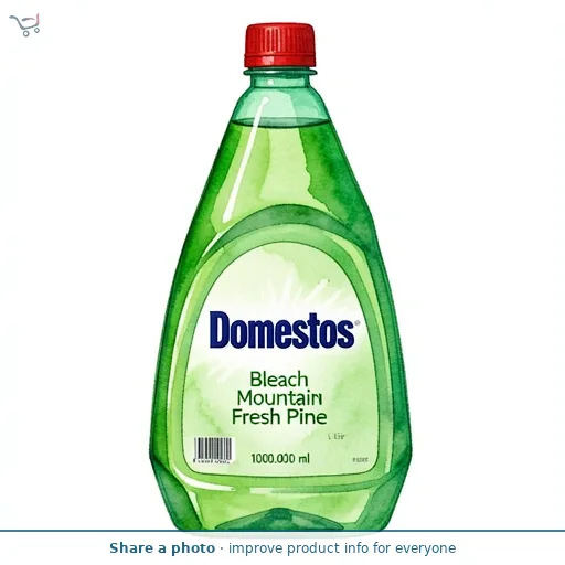 Domestos Mountain Fresh Pine Thick Bleach Toilet & Multipurpose Cleaner 1L