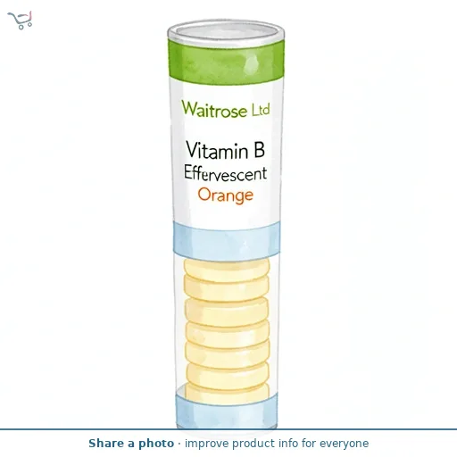 Waitrose Vitamin B Effervescent Orange