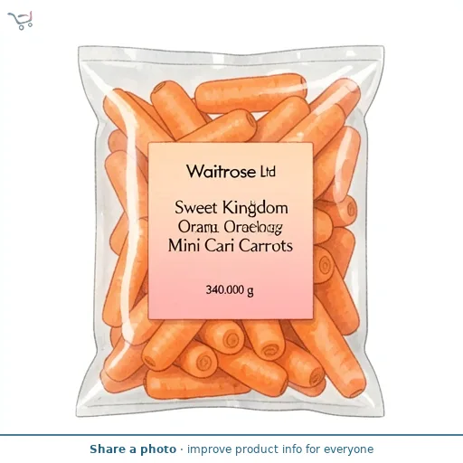 Waitrose Sweet Kingdom Orange Mini Carrots