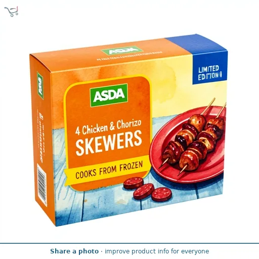 ASDA Limited Edition 4 Chicken & Chorizo Skewers
