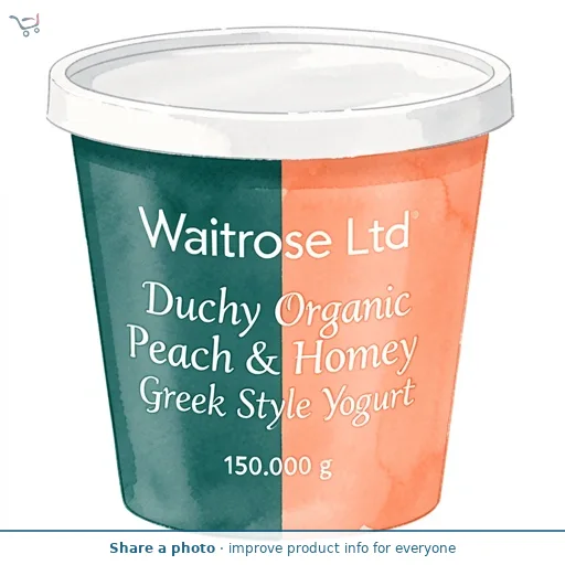 Duchy Organic Peach & Honey Greek Style Yogurt