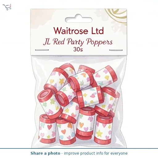 JL Red Party Poppers 30s