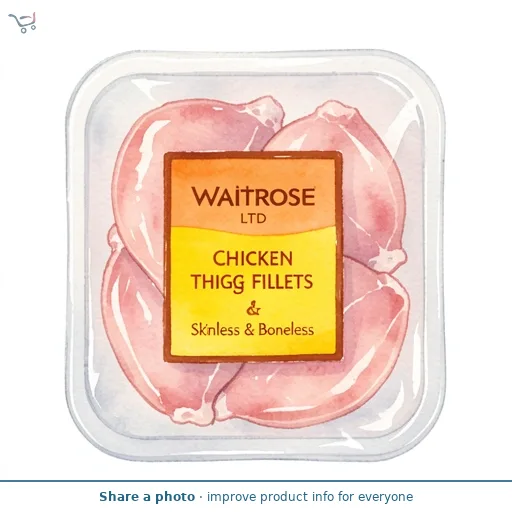 Waitrose Chicken Thigh Fillets, Skinless & Boneless