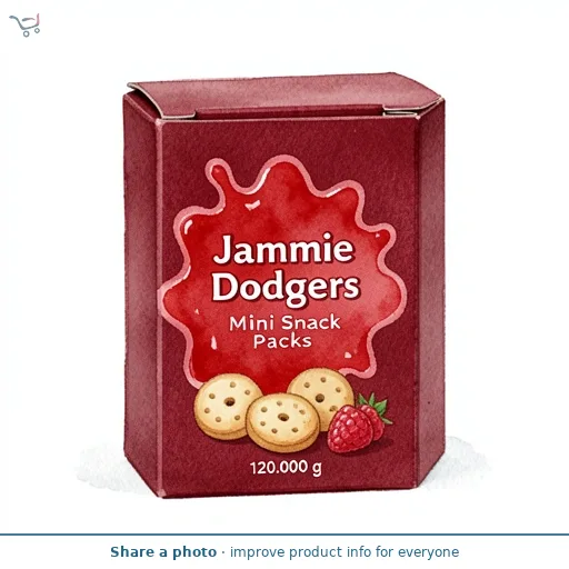 Jammie Dodgers Minis Raspberry Flavour Biscuits 6 Snack Packs