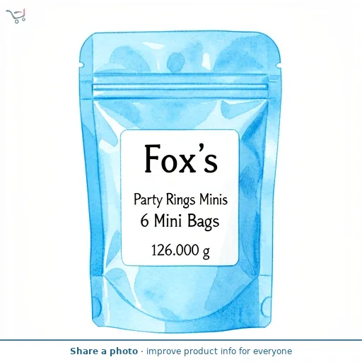 Fox's Biscuits Party Rings Minis Snack Bags