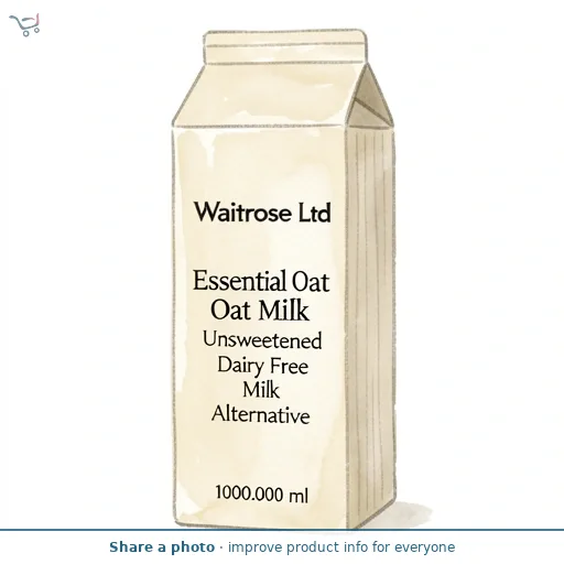 Essential Oat Milk Unsweetened Dairy Free Milk Alternative