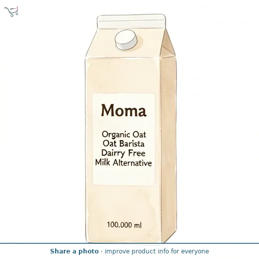 MOMA Organic Oat Barista Dairy Free Milk Alternative