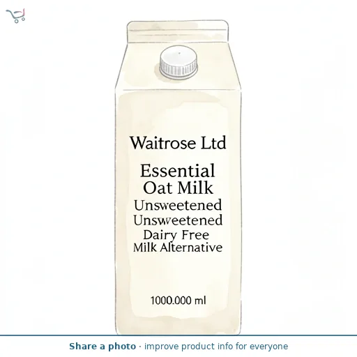 Essential Oat Milk Chilled Unsweetened Dairy Free Milk Alternative