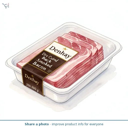 Denhay Dry Cured Smoked Back Bacon 200g