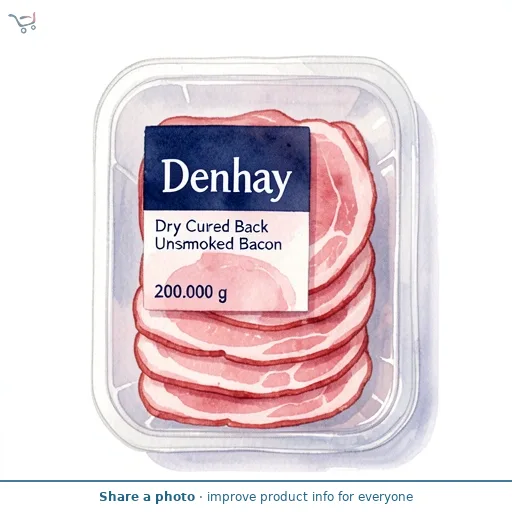 Denhay Dry Cured Unsmoked Back Bacon 200g
