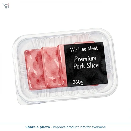 We Hae Meat Premium Pork Slice 260g