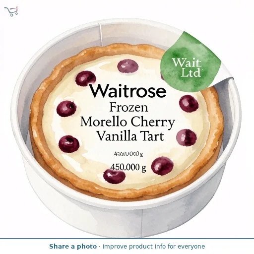 Waitrose Frozen Morello Cherry Vanilla Tart