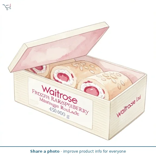 Waitrose Frozen Raspberry Meringue Roulade
